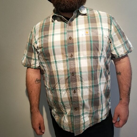 CARHARTT XL PLAID SHIRT. B12 - Picture 4 of 5